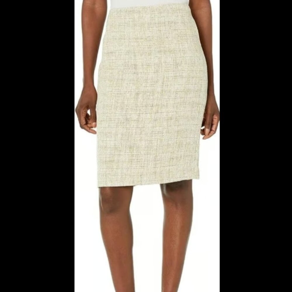 Anne Klein High Waisted Tweed Pencil Skirt NWT size 10